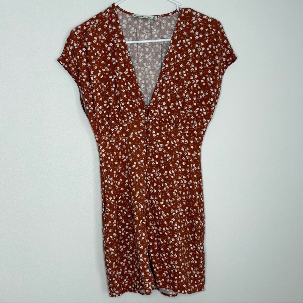 Abercrombie & Fitch Brown Floral Mini Dress
